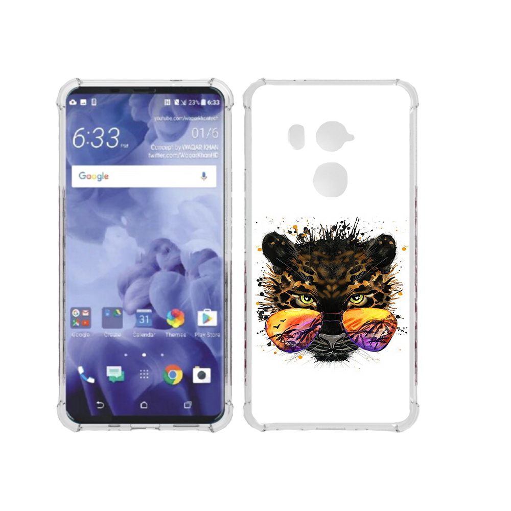 

Чехол MyPads Tocco для HTC U11 Plus тропический леопард, Прозрачный, Tocco