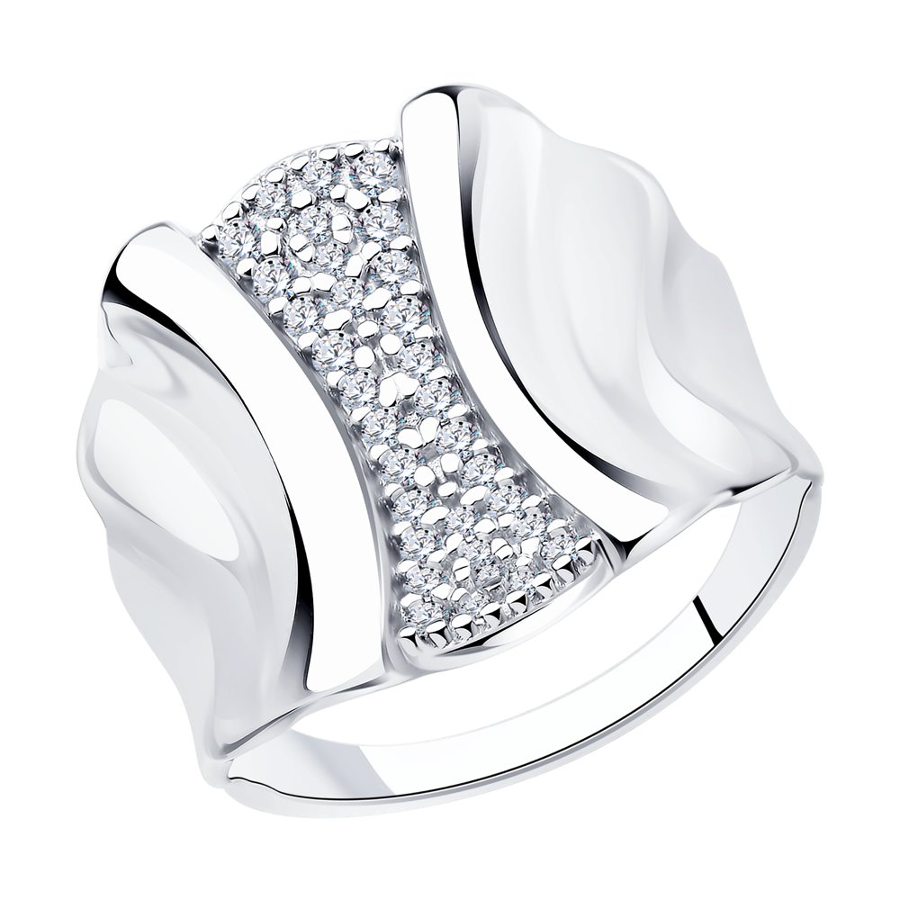 

Кольцо из серебра с фианитом р. 19,5 Diamant 94-110-00904-1, 94-110-00904-1