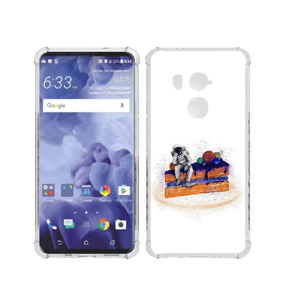 

Чехол MyPads Tocco для HTC U11 Plus торт с планетами, Прозрачный, Tocco