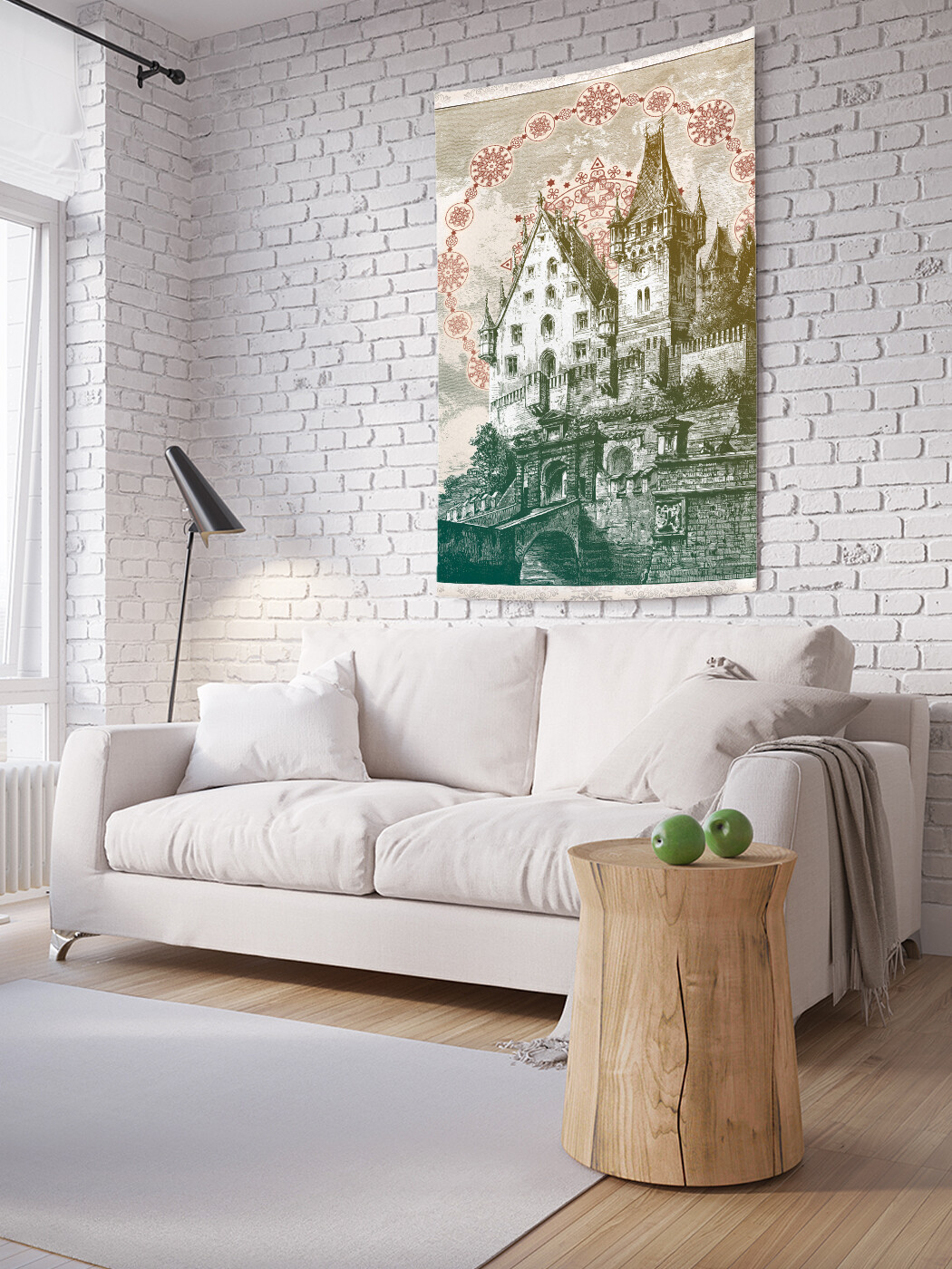 

Вертикальное фотопанно JoyArty Мост к поместью, из ткани, 100х150 см