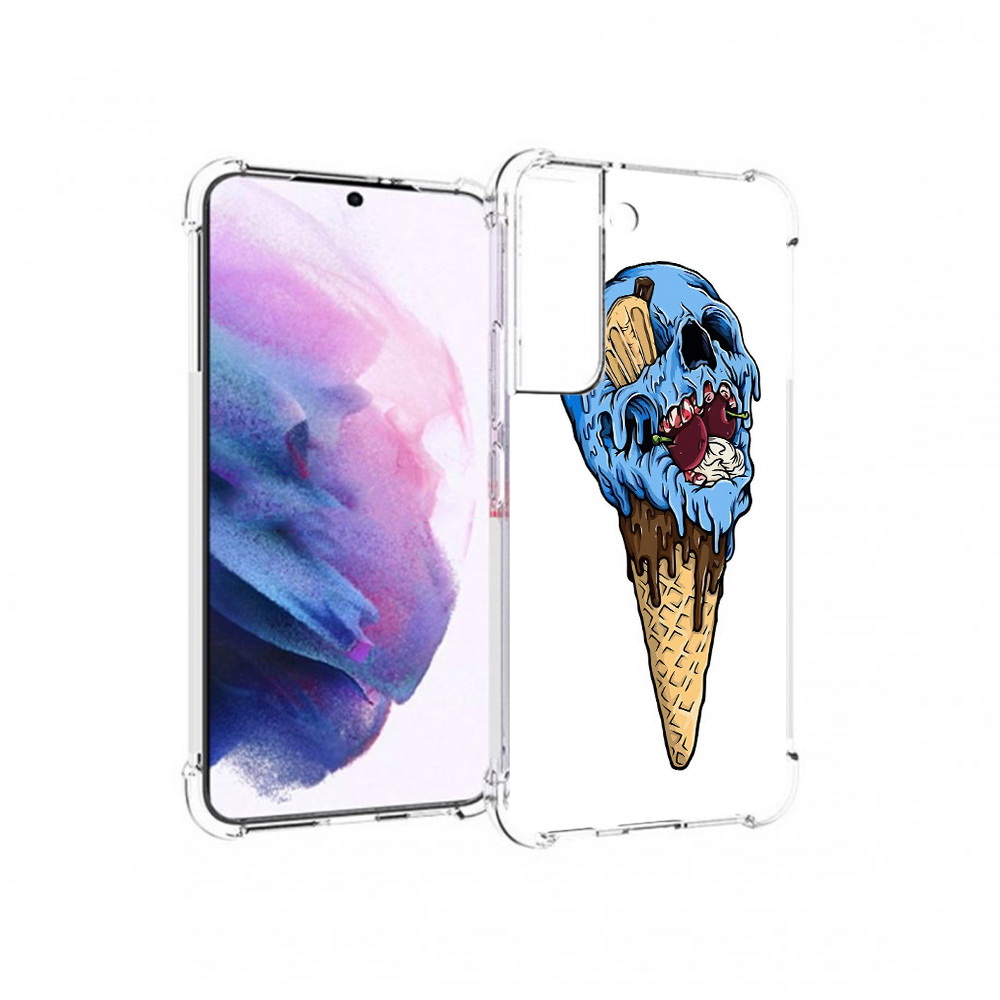 

Чехол MyPads Tocco для Samsung Galaxy S22 мороженное череп (PT194926.508.484), Прозрачный, Tocco