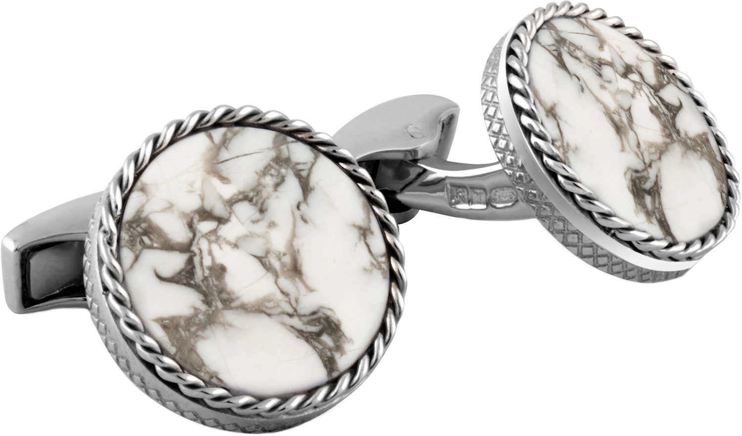 

Запонки из серебра с говлитом Tateossian CL5606, CL5606
