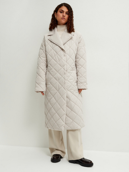 

Пальто женское ZARINA 2369434134 бежевое L, 2369434134