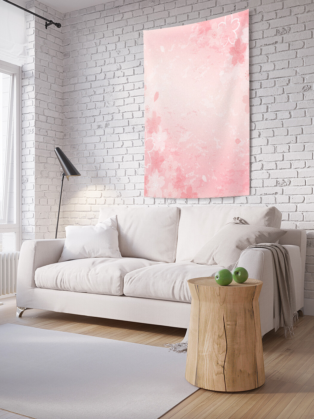 

Вертикальное фотопанно JoyArty Вьющиеся цветки, из ткани, 150х200 см
