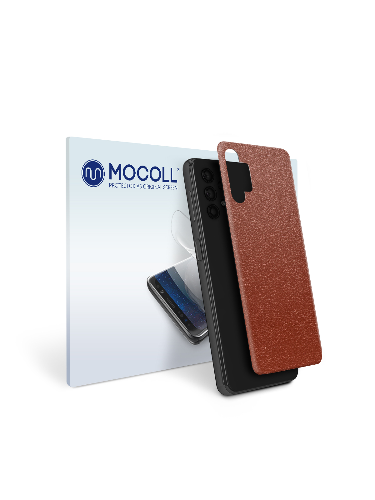 

Пленка защитная MOCOLL для задней панели Samsung Galaxy A32 5G Кожа Коричневая