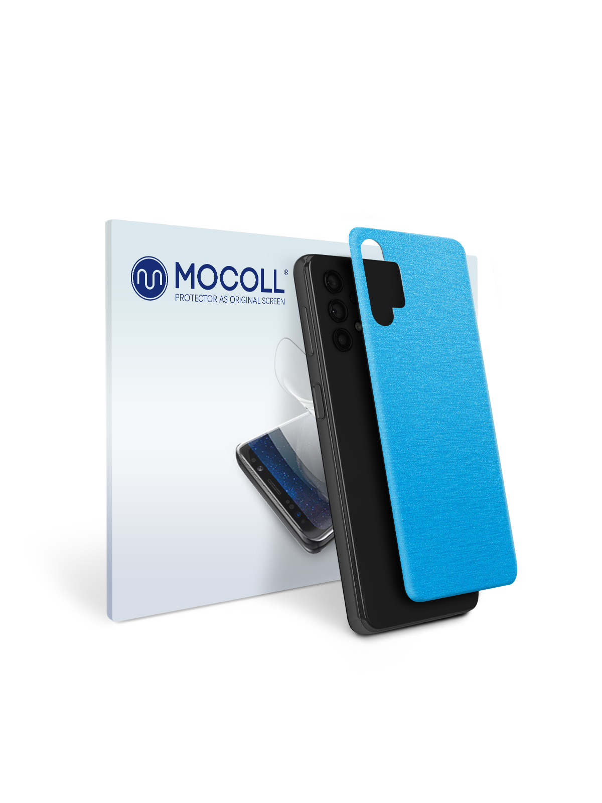 

Пленка защитная MOCOLL для задней панели Samsung Galaxy A32 5G Металлик Голубой