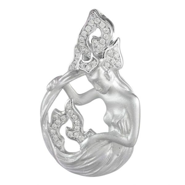 

Подвеска из серебра с фианитом JV SP32310A1_001_WG, SP32310A1_001_WG