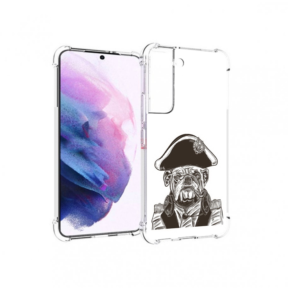 

Чехол MyPads Tocco для Samsung Galaxy S22 мопс генерал (PT194926.508.483), Прозрачный, Tocco