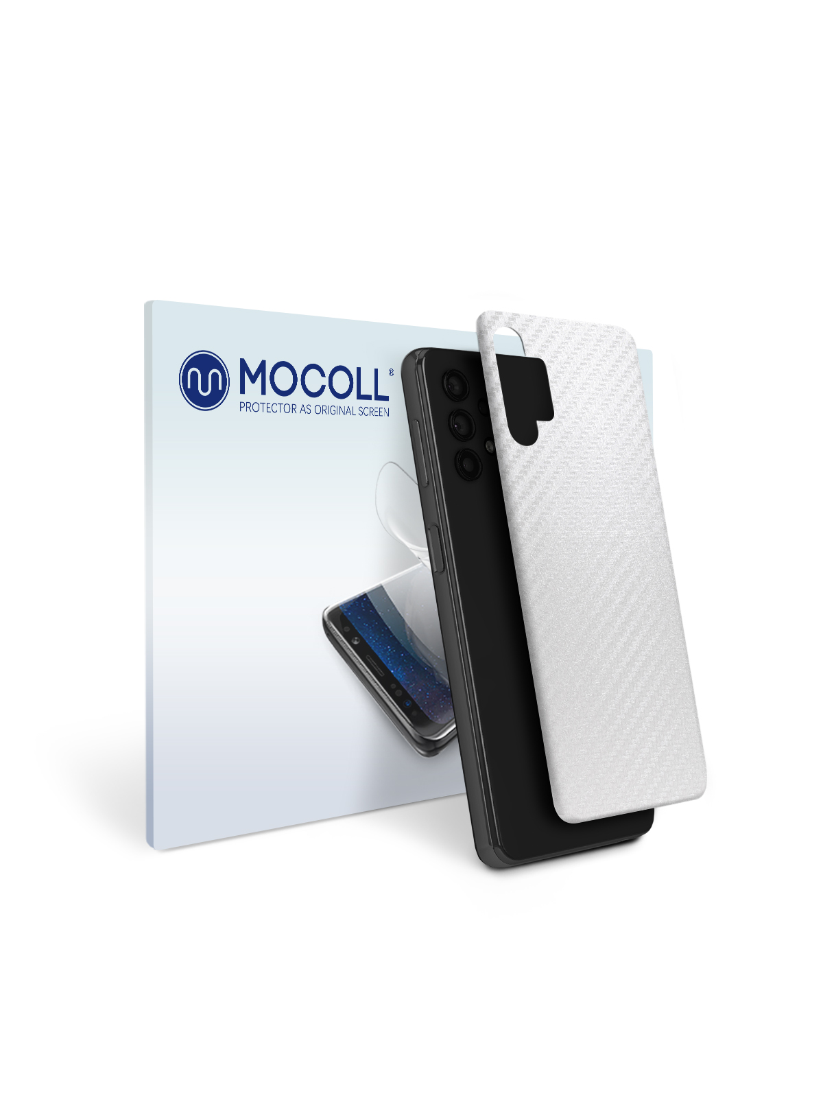 

Пленка защитная MOCOLL для задней панели Samsung Galaxy A32 5G Карбон Прозрачный