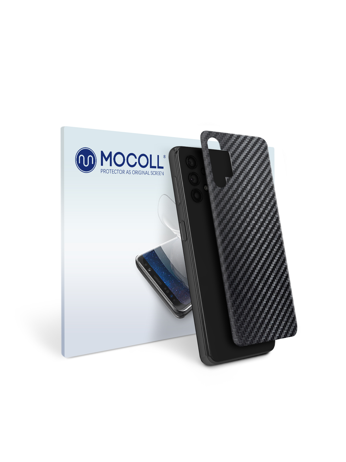 

Пленка защитная MOCOLL для задней панели Samsung Galaxy A32 5G Карбон Черный