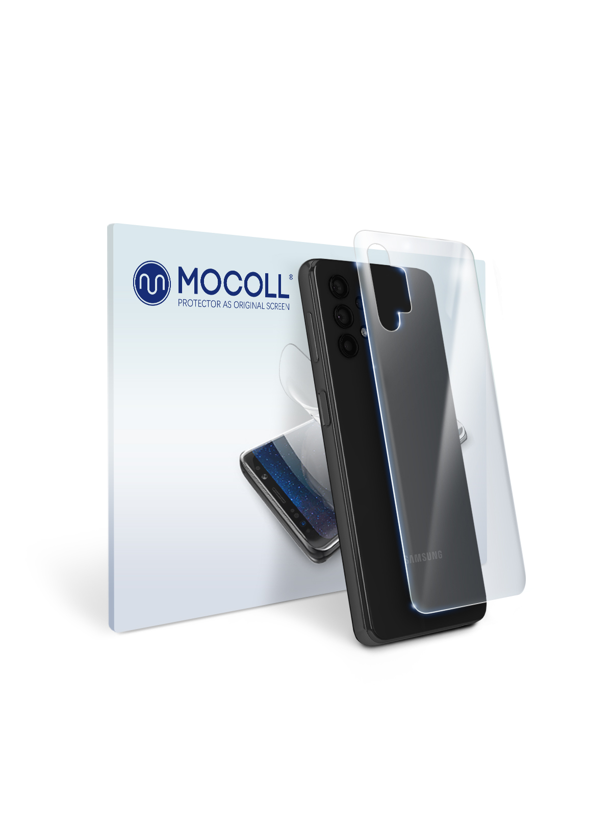 

Пленка защитная MOCOLL для задней панели Samsung Galaxy A32 5G Прозрачная глянцевая