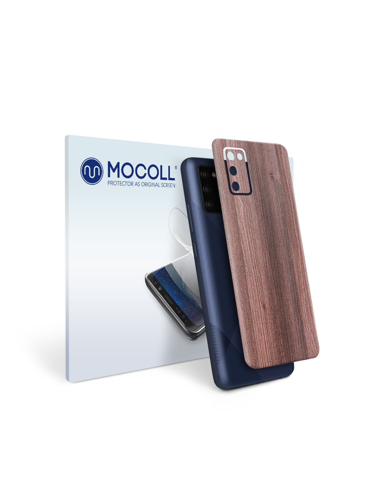 

Пленка защитная MOCOLL для задней панели Samsung Galaxy A02S Дерево Вишня Кинстон