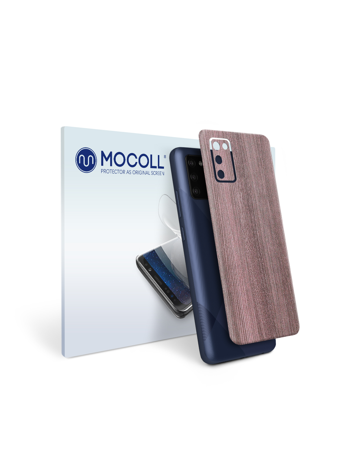 

Пленка защитная MOCOLL для задней панели Samsung Galaxy A02S Дерево Дуб Сонома