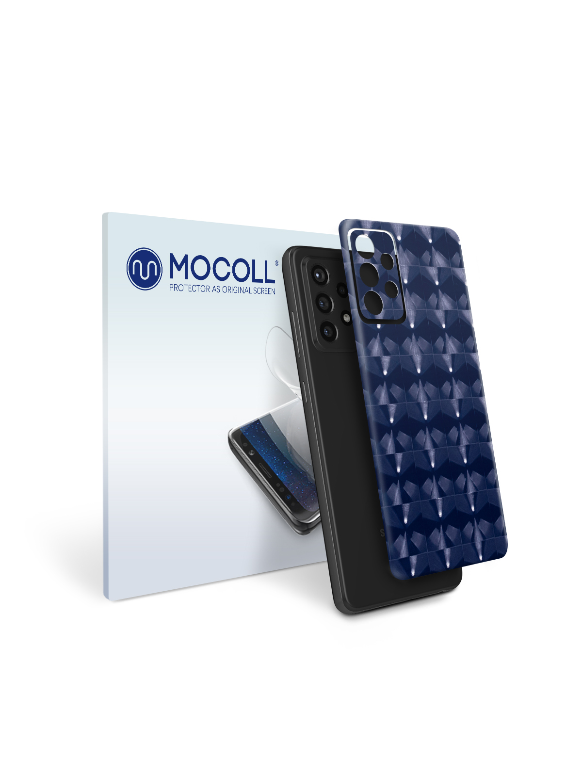 

Пленка защитная MOCOLL для задней панели Samsung Galaxy A52 5G Кошачий глаз Синий