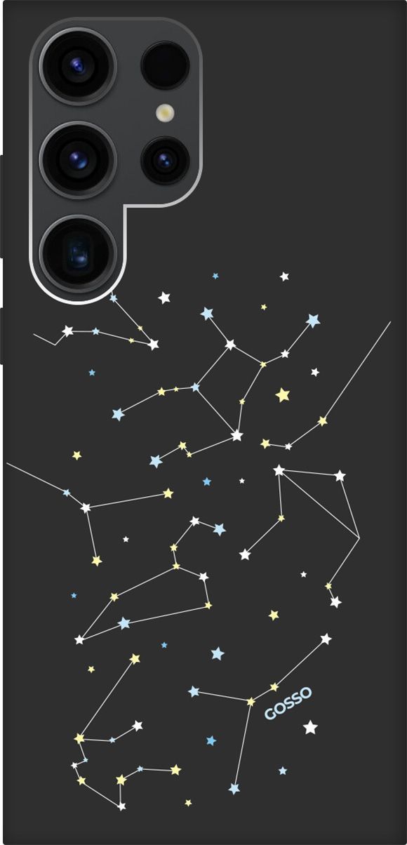 

Чехол на Samsung Galaxy S23 Ultra "Constellations" черный, Черный;белый, 158348