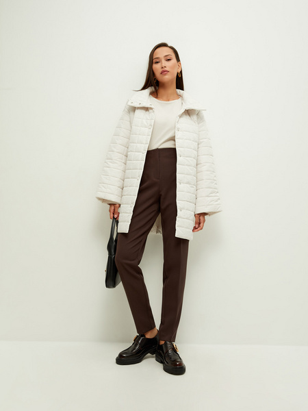 

Пальто женское ZARINA 2369423123 белое XL, 2369423123