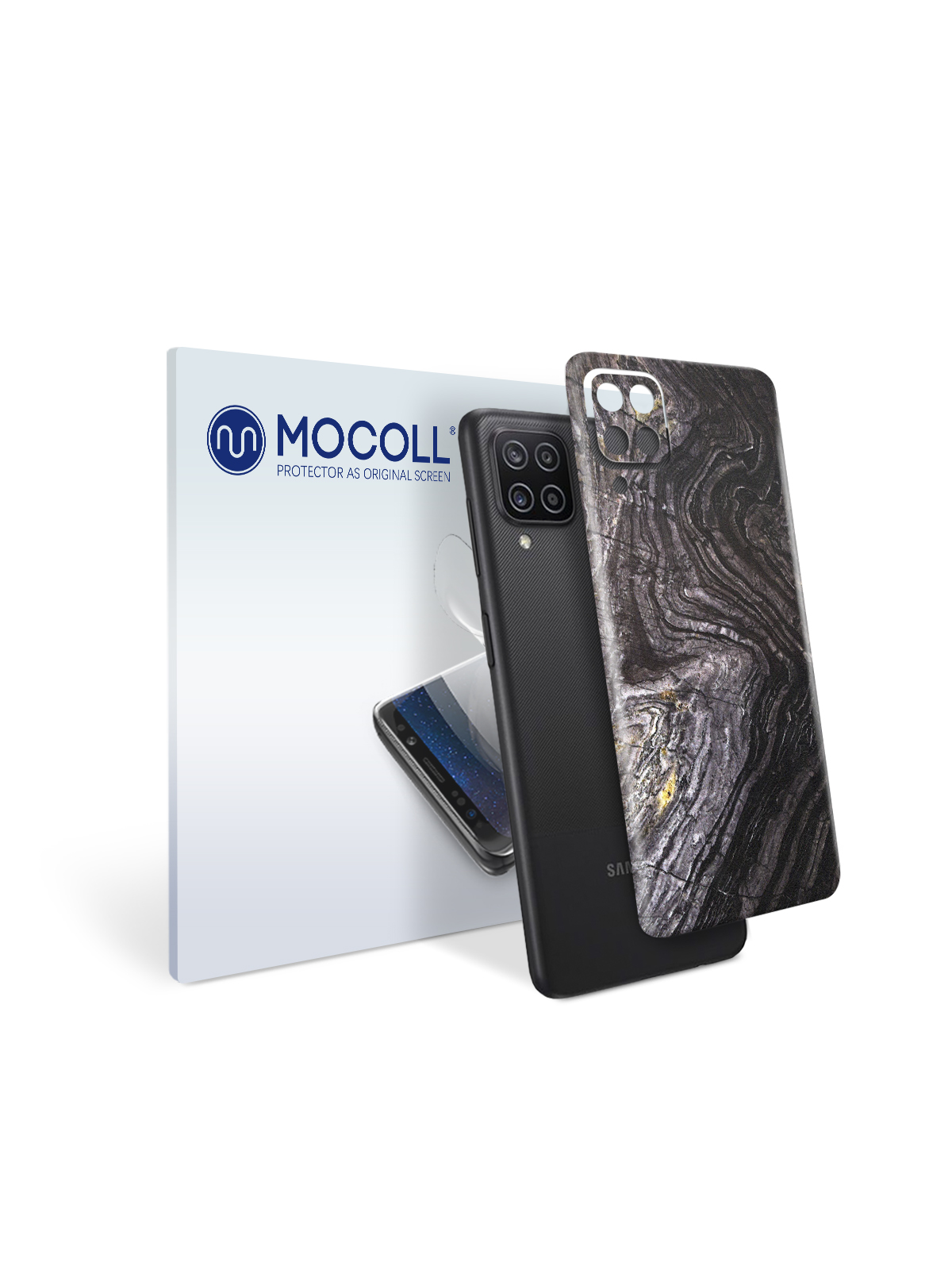 

Пленка защитная MOCOLL для задней панели Samsung Galaxy A42 5G Камень Черный