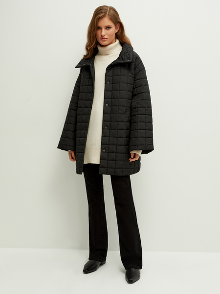 

Пальто женское ZARINA 2369423123 черное XL, 2369423123