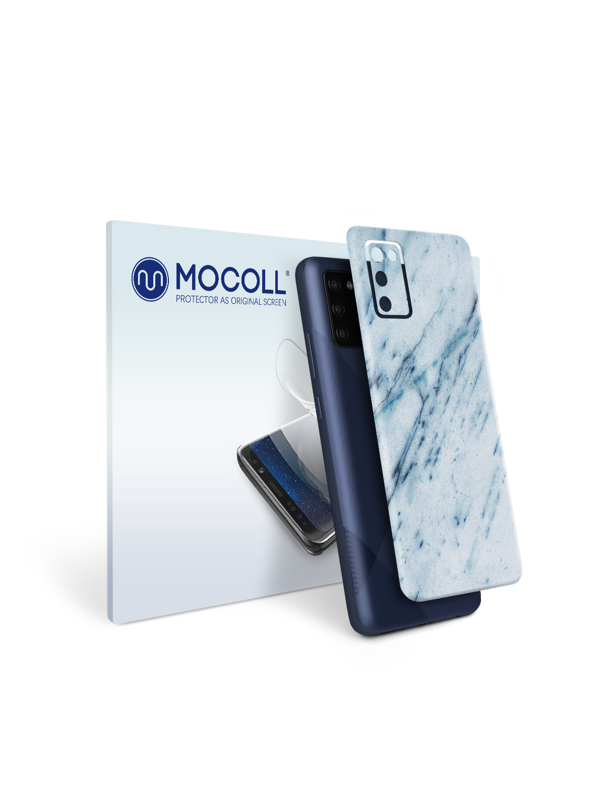 

Пленка защитная MOCOLL для задней панели Samsung Galaxy A02S Мрамор