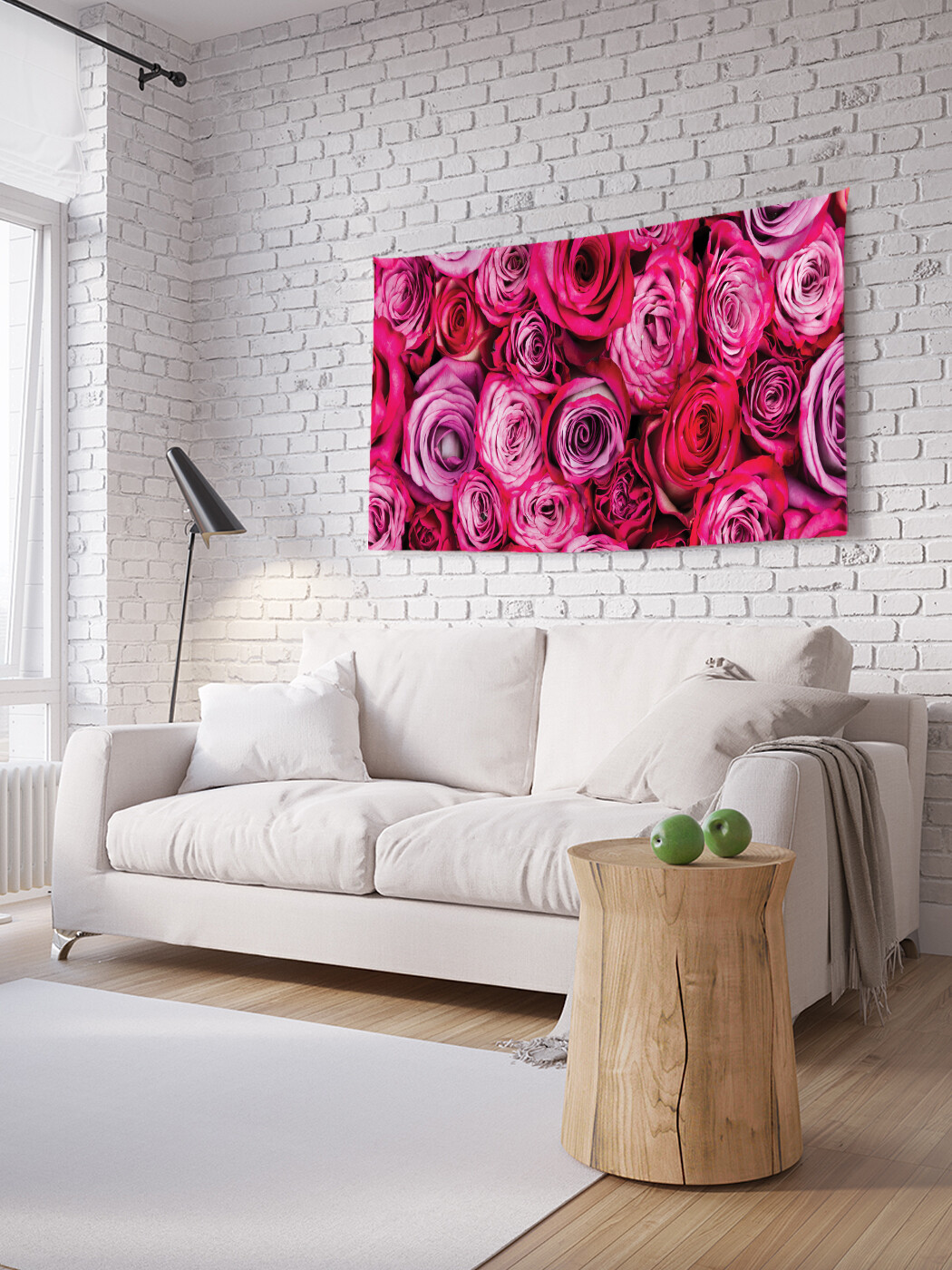 

Горизонтальное фотопанно JoyArty Фуксиевые розы, из ткани, 100х150 см