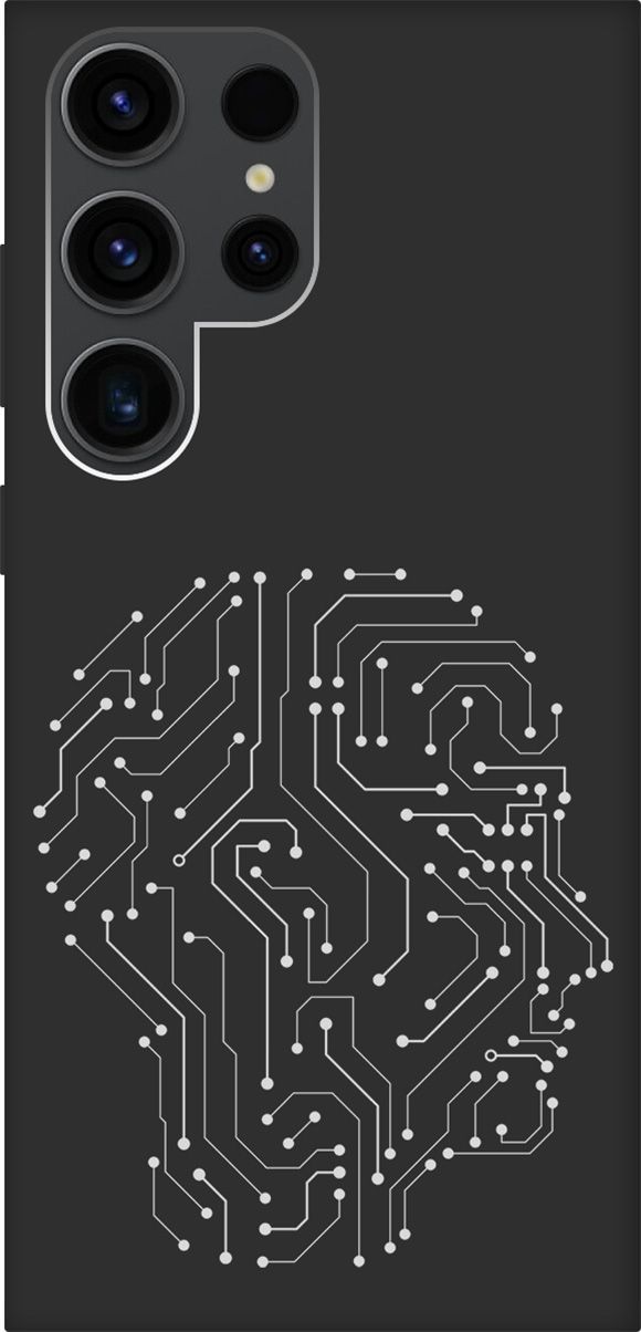 

Чехол на Samsung Galaxy S23 Ultra с 3D принтом "Mindmap" черный, Черный;белый, 158348