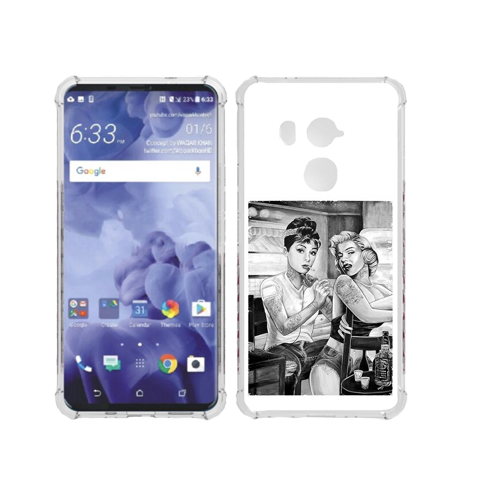 

Чехол MyPads Tocco для HTC U11 Plus тату мастер, Прозрачный, Tocco