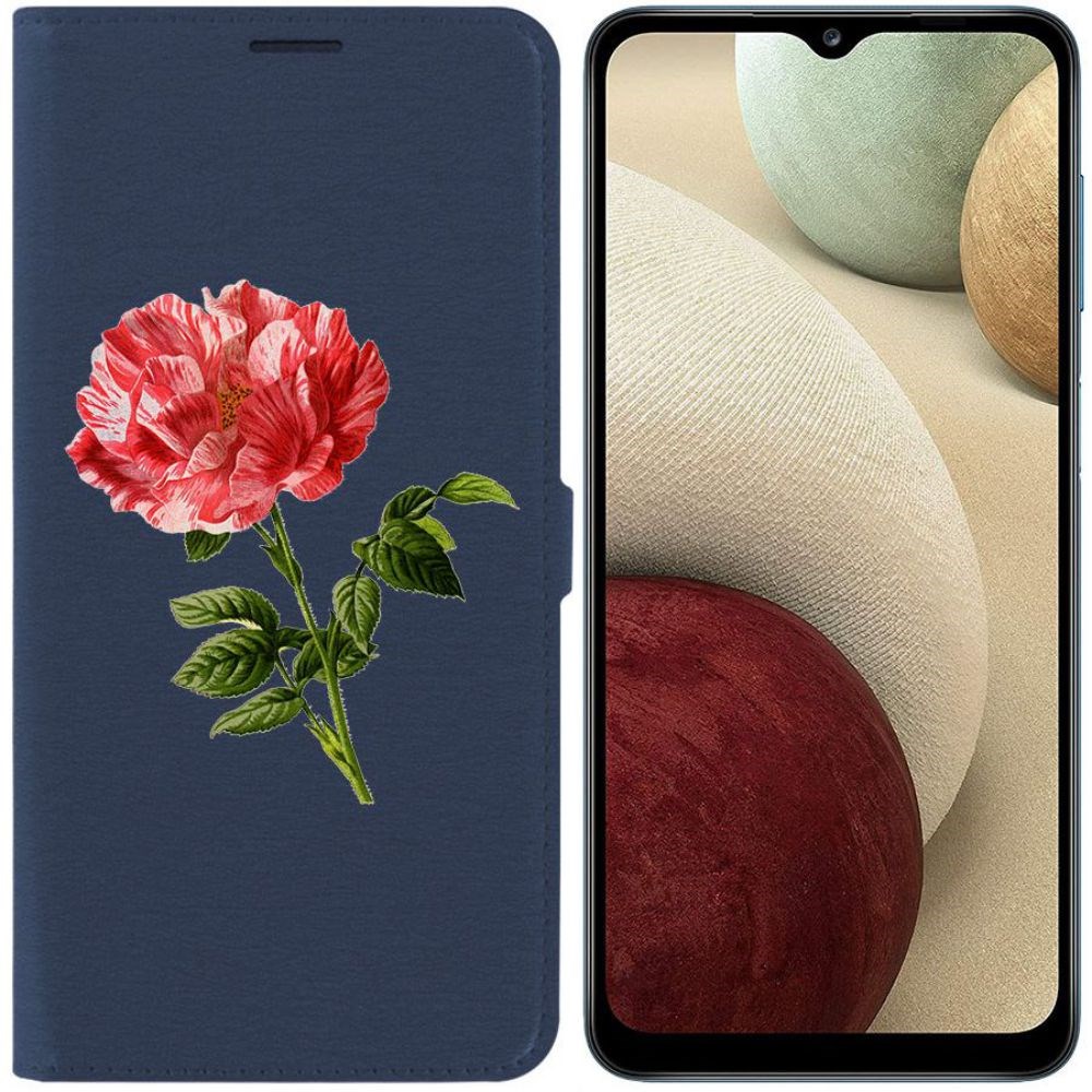 Чехол-книжка Eco Book для Samsung Galaxy A12 (A125) Рисованная роза