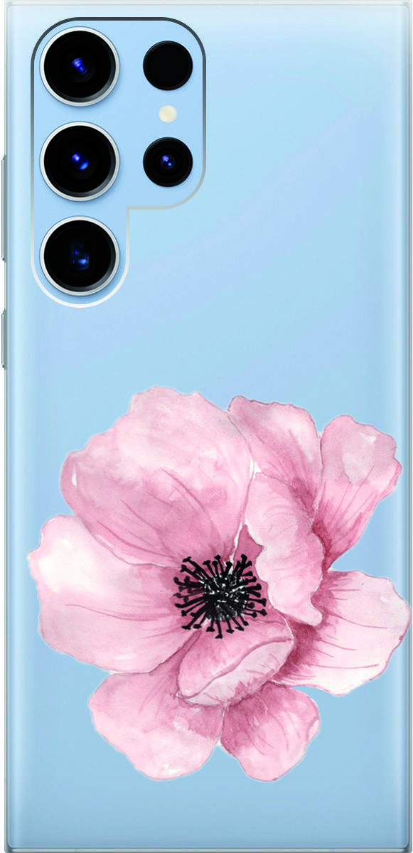 

Чехол на Samsung Galaxy S23 Ultra "Pink Flower" прозрачный, Прозрачный;белый, 158347