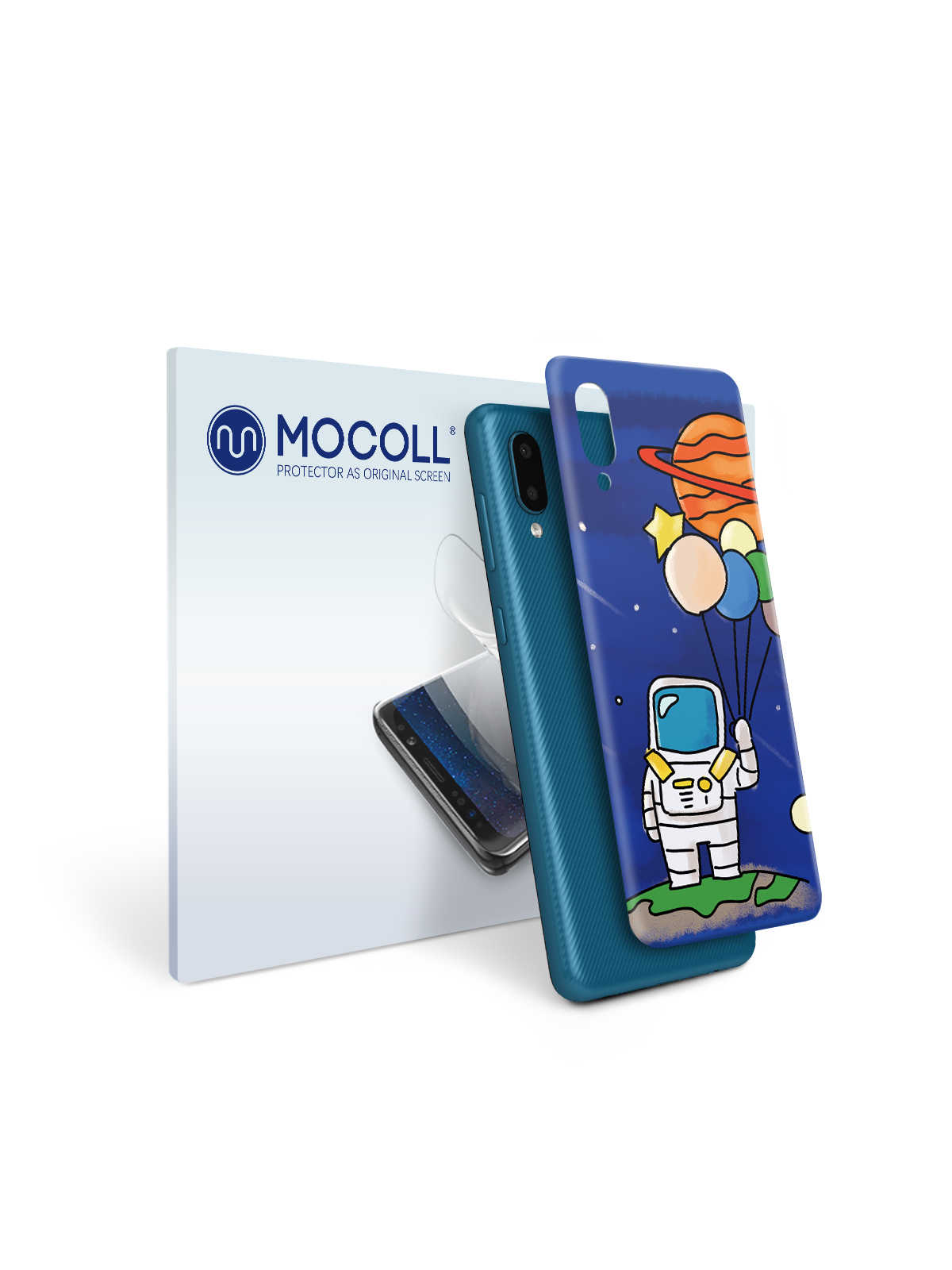 

Пленка защитная MOCOLL для задней панели Samsung Galaxy A02 Рисунок космонавт
