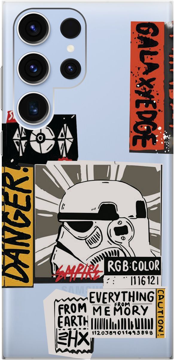 

Чехол на Samsung Galaxy S23 Ultra "Stormtrooper Stickers" прозрачный, Прозрачный;белый, 158346