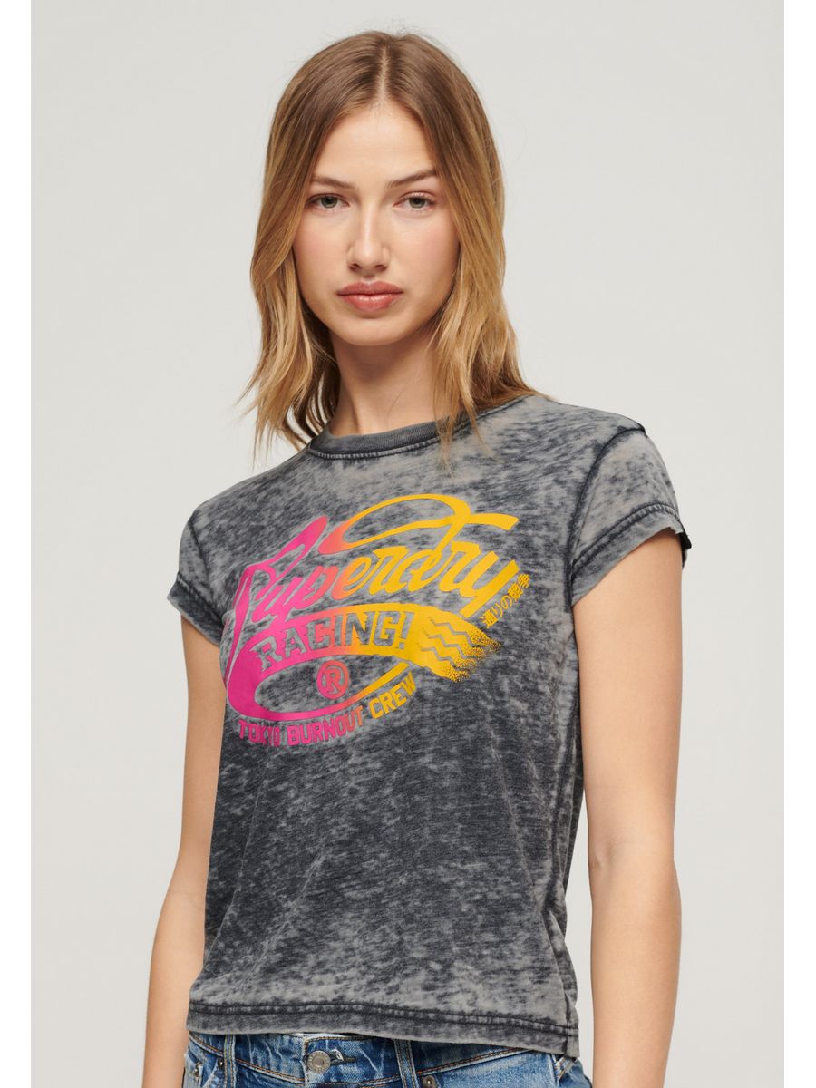

Футболка женская Superdry SU221D2OD черная 40 EU, Черный, SU221D2OD