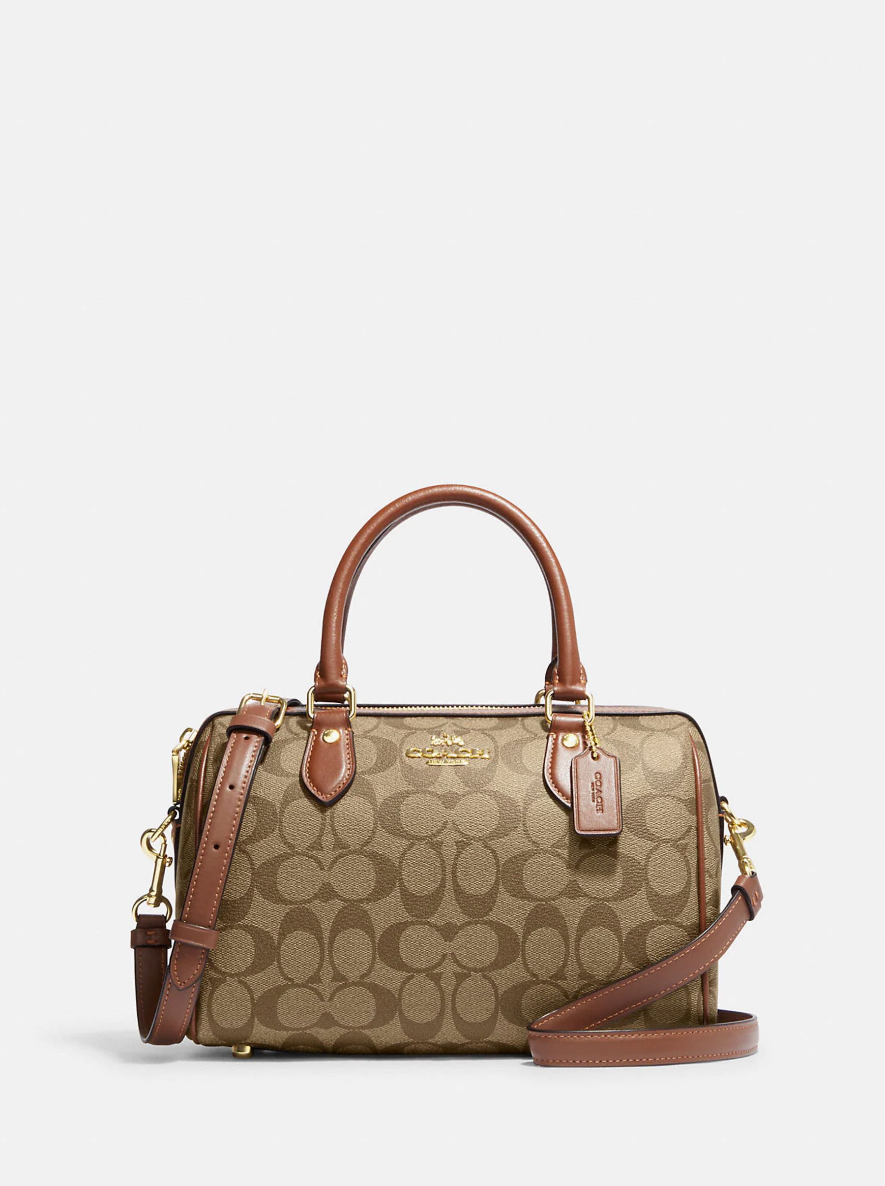 

Сумка женская Coach Mini Rowan_CH0196 коричневая, Черный, Mini Rowan_CH0196