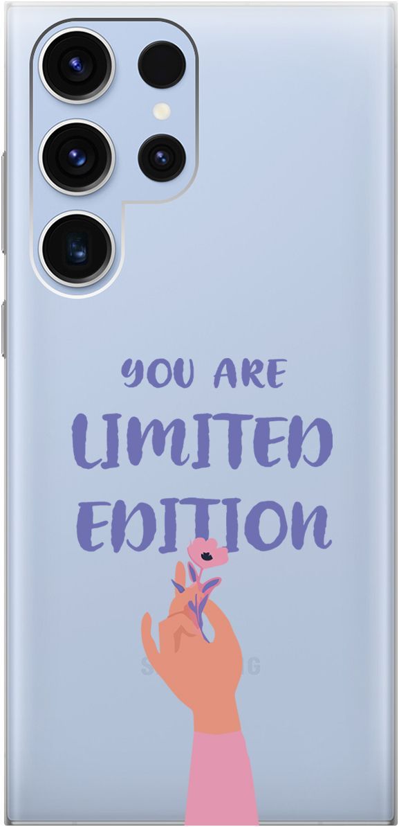 

Чехол на Samsung Galaxy S23 Ultra "Limited Edition" прозрачный, Прозрачный;розовый, 158345