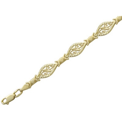 Браслет из желтого золота р. 21 Эстет 01Б730897