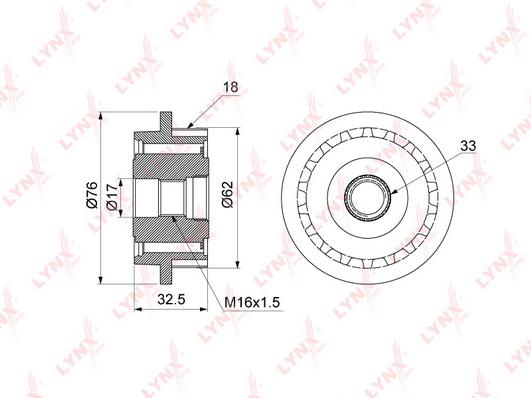 

Шкив генератора VW TOUAREG/TRANSPORTER V 2.5-5.0D 2003 =>