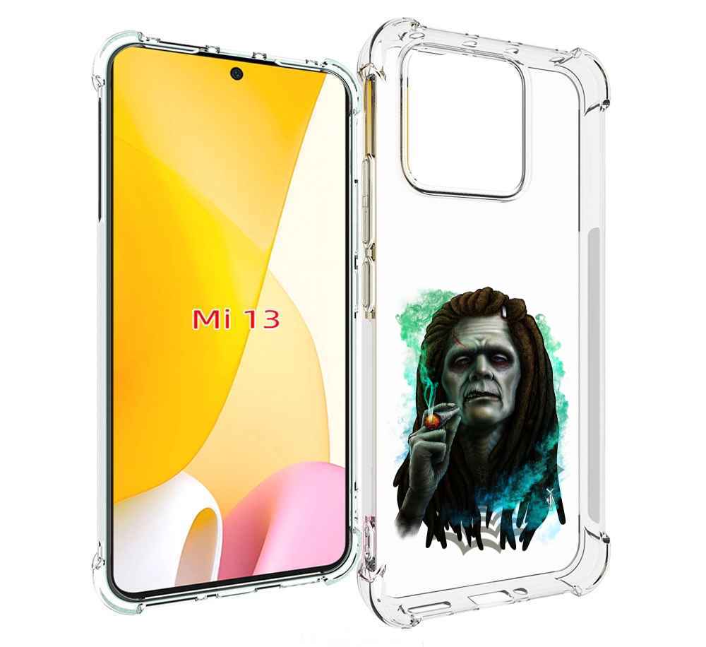 

Чехол MyPads зеленый мужчина с сигаретой для Xiaomi 13, Прозрачный, Tocco