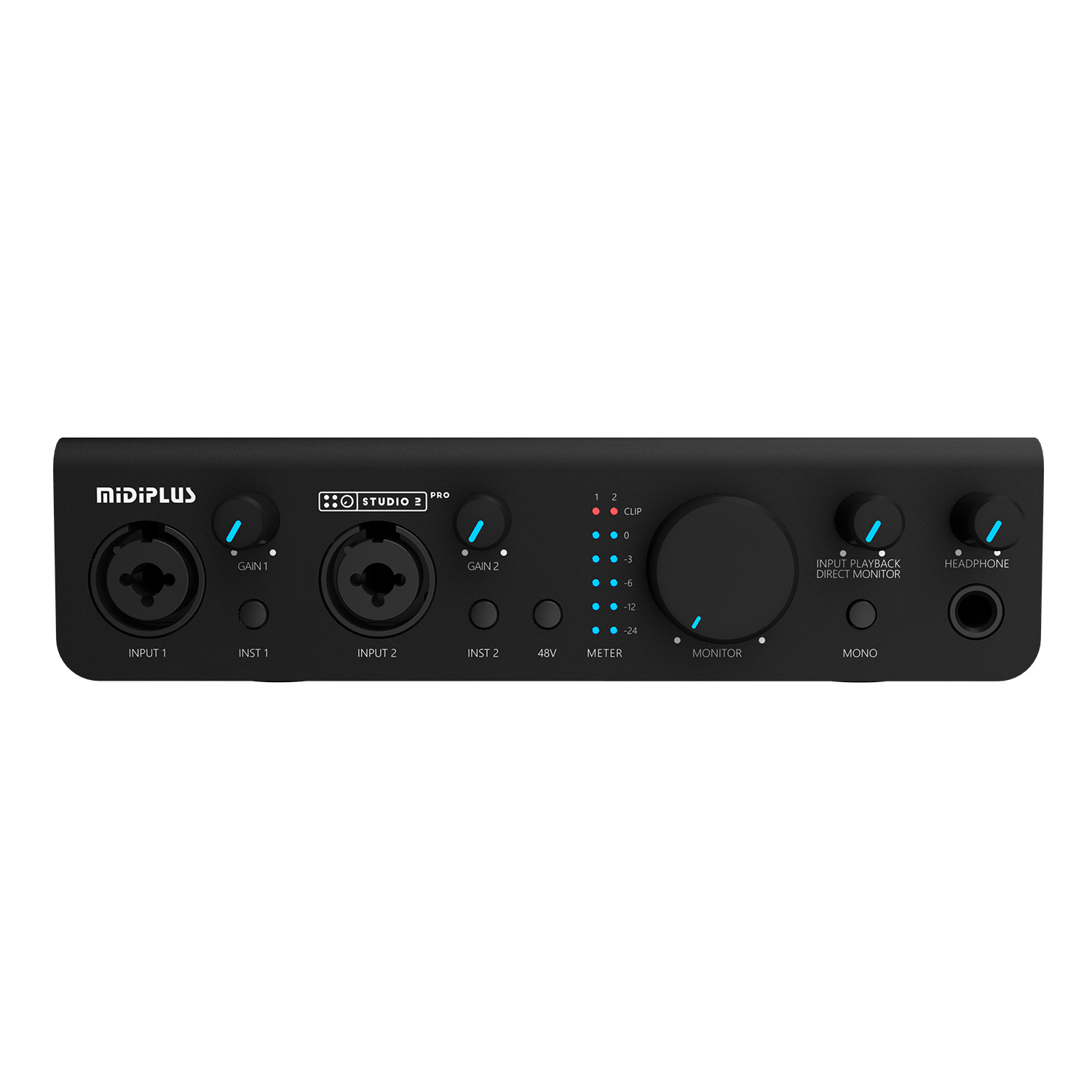 Midiplus Studio 2 pro OTG Аудиоинтерфейс USB, 2 входа/2 выхода c OTG