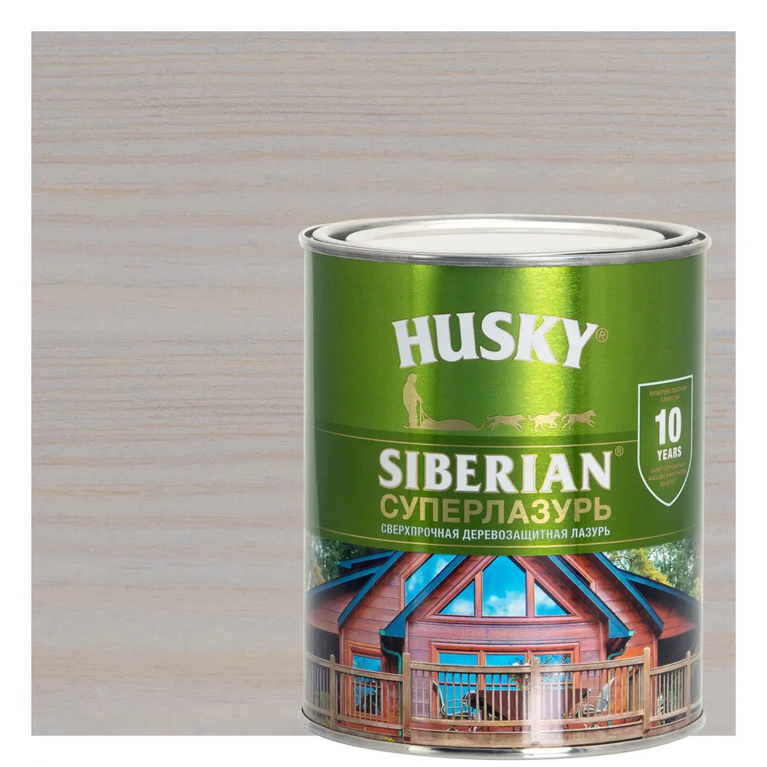 

Лазурь для дерева Husky Siberian Суперлазурь цвет антик 0.9 л, Коричневый