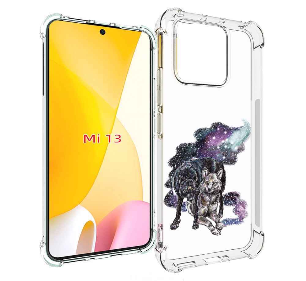 

Чехол MyPads звездные волки для Xiaomi 13, Прозрачный, Tocco