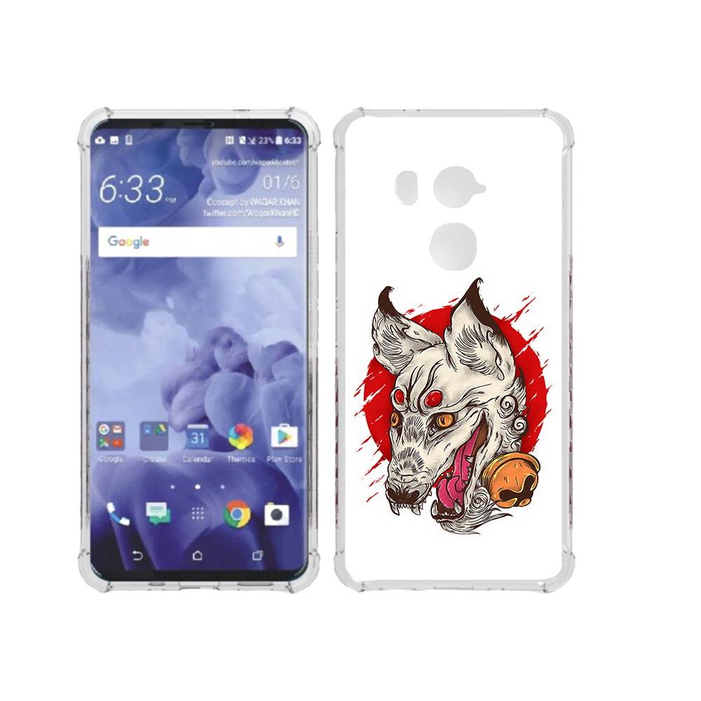 

Чехол MyPads Tocco для HTC U11 Plus страшная собака, Прозрачный, Tocco