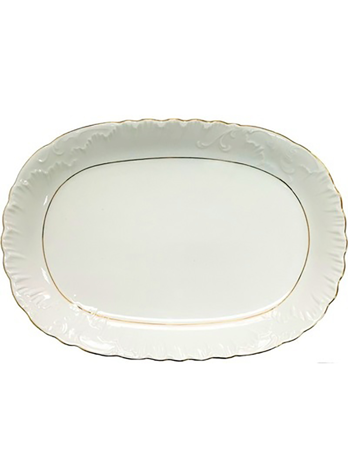 

Блюдо сервировочное Cmielow Rococo фарфоровое 33 см 06501