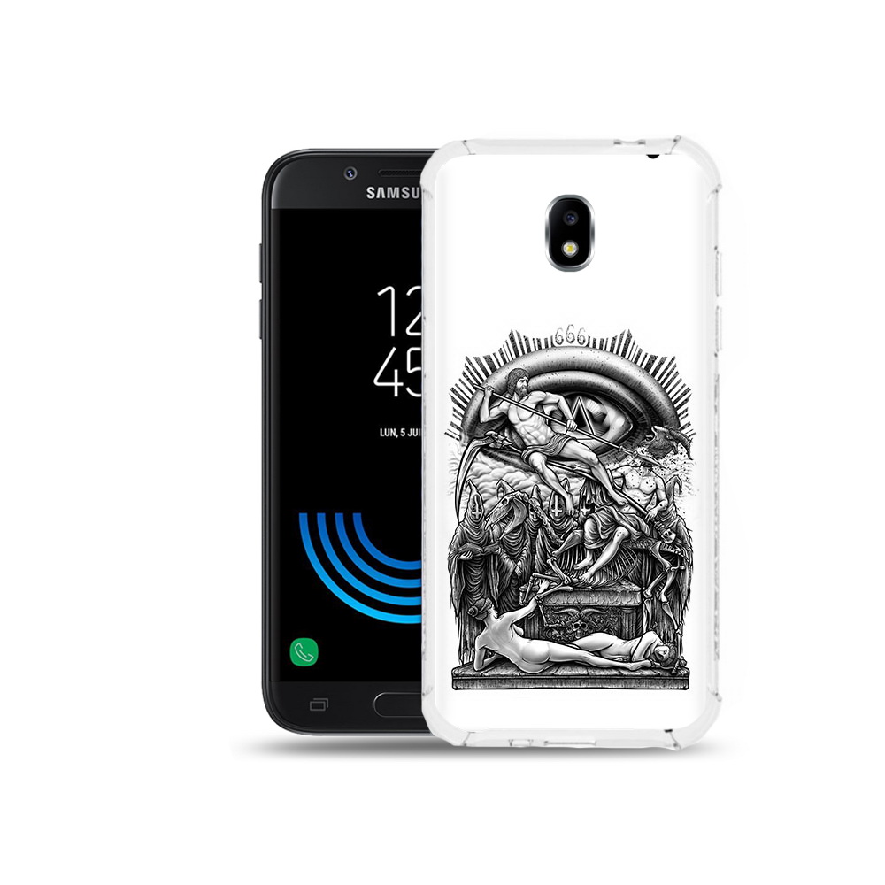 

Чехол MyPads Tocco для Samsung Galaxy J5 (2017) оракул черно белый, Прозрачный, Tocco