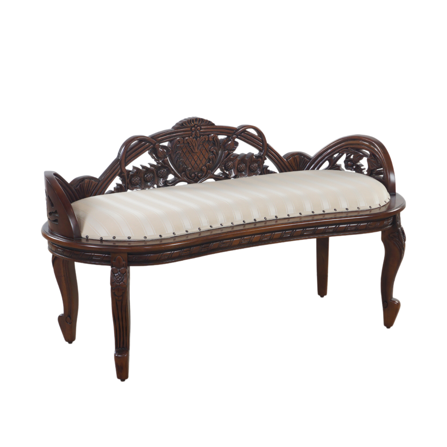 

Банкетка резная Domkorleone L52-HP, ткань, Коричневый, L52-HP