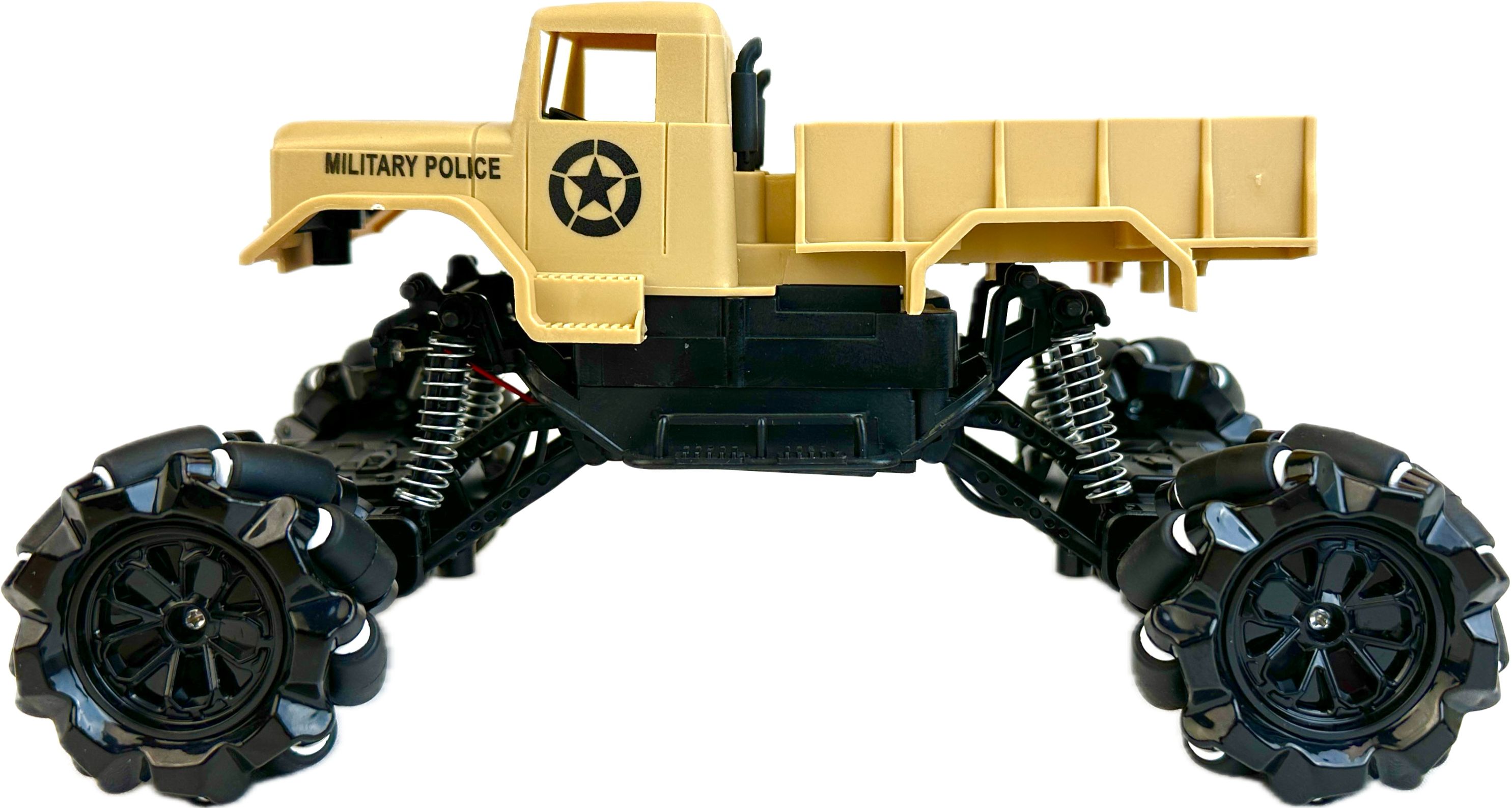 Радиоуправляемый военный грузовик Play Smart, движется во всех направлениях радиоуправляемый военный грузовик wpl урал с траллом 4wd rtr 1 16 2 4g