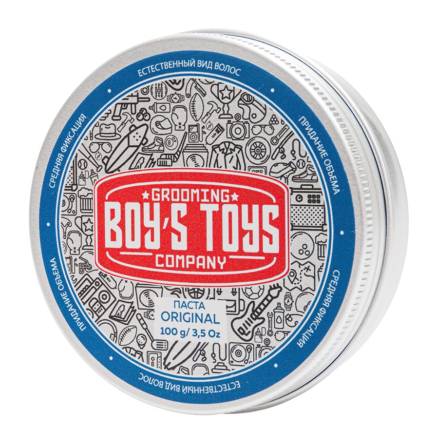 Купить Паста для укладки волос Boy's Toys средней фиксации с низким уровнем блеска Original 100мл