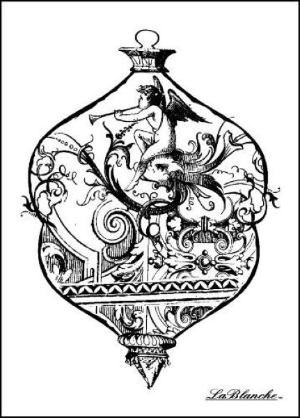 

LB1357 Штамп 9,75*7 см Intricate Glass Ornament