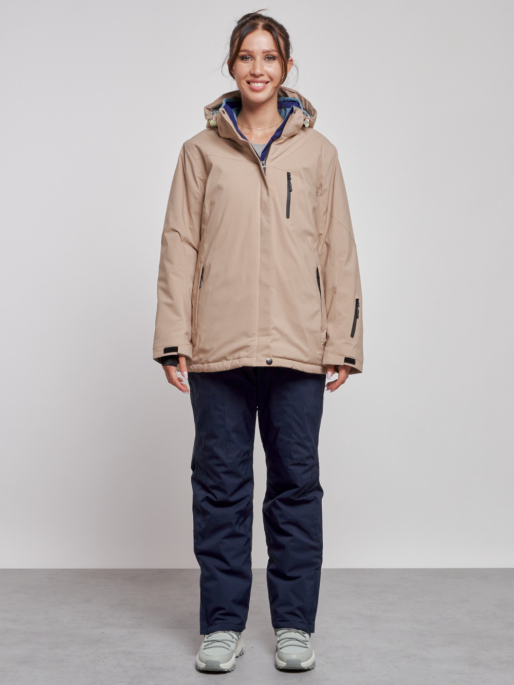 

Горнолыжный костюм женский MTFORCE 03936B, 60, Beige, Бежевый, 03936