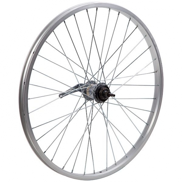 

Колесо зад 26" двойн.алюм, планетарн втулка Shimano Nexus 3ск, гайка, сереб.