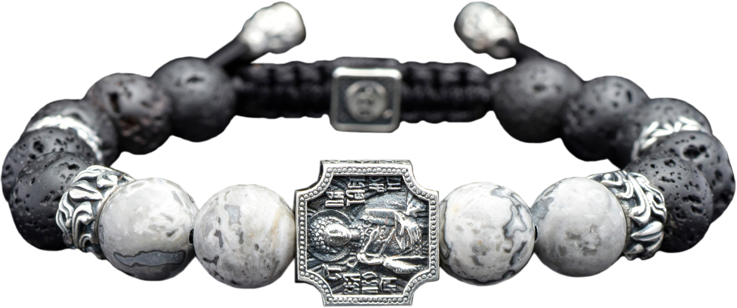 

Браслет из серебра и текстиля с яшмой р. 18 PROCUDA BRPR-007, BRPR-007