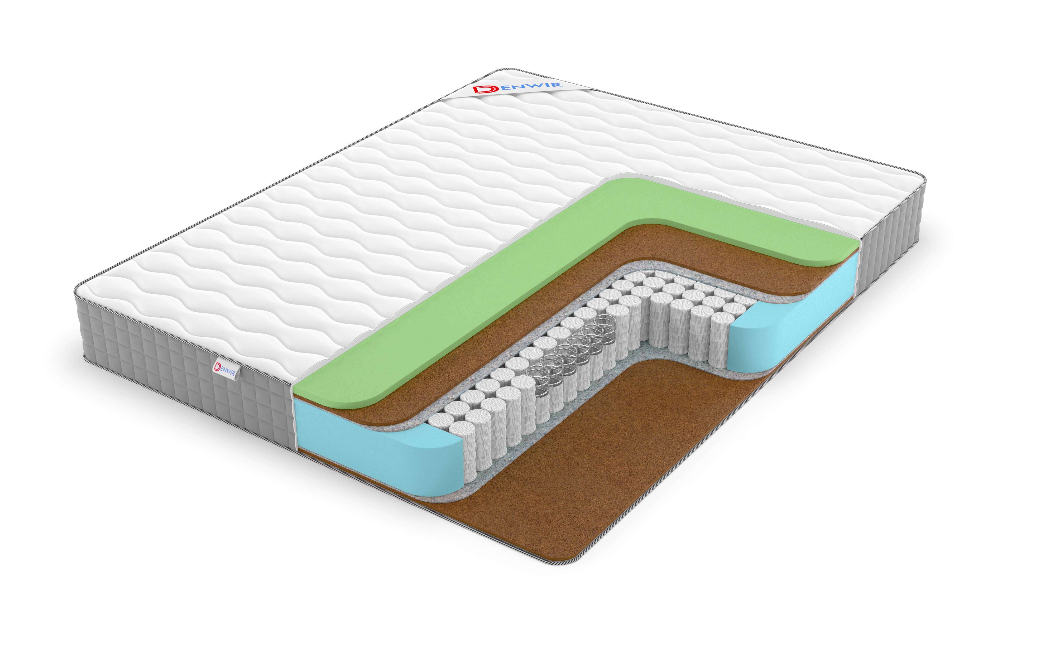 

Матрас пружинный Denwir BEST MIDDLE FOAM HARD TFK 95х195, 19 см, Белый, BEST MIDDLE FOAM HARD TFK